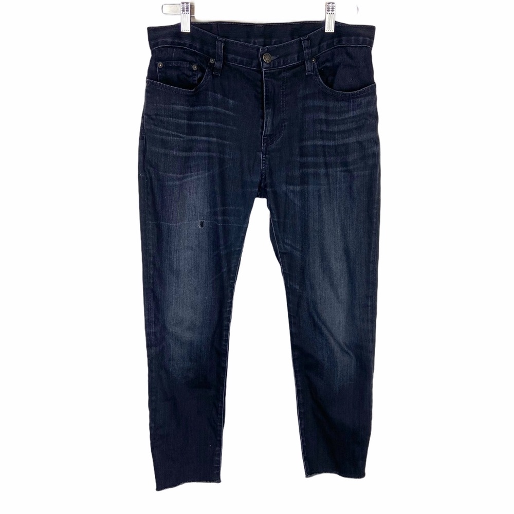 6397 LAZY Jeans Dark Dusty Black Stretch Raw Hem